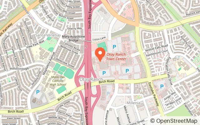 Map showing Mini Play Town in Chula Vista, CA