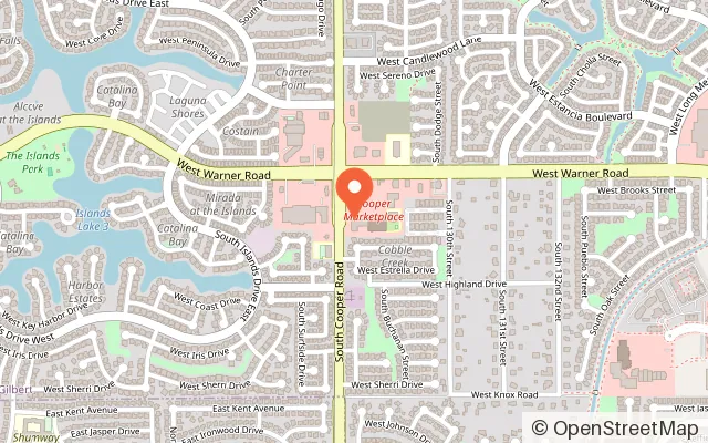 Map showing Imagine 3D Mini Golf in Gilbert, AZ
