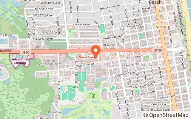 Map showing Altitude Trampoline Park - Jacksonville Beach in Jacksonville Beach, FL