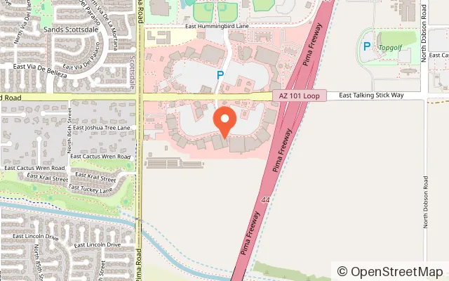 Map showing KTR Scottsdale in Scottsdale, AZ