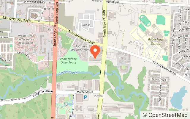 Map showing LONE STAR EVENTS & SPORTS in Denton, TX