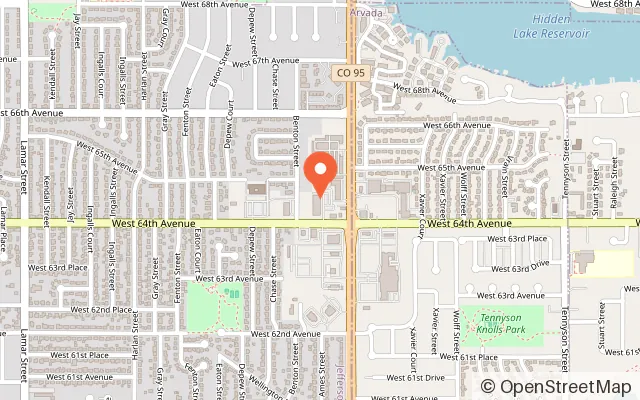 Map showing Skate City Arvada in Arvada, CO