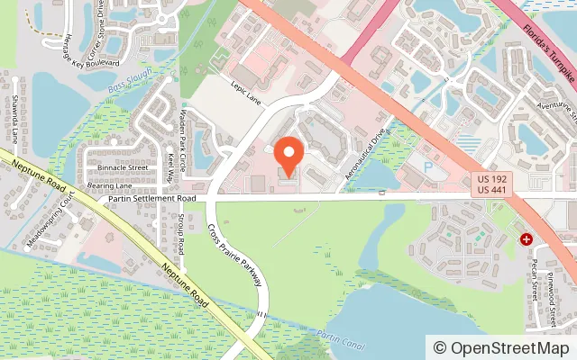 Map showing Ice Factory of Central Florida in Kissimmee, FL