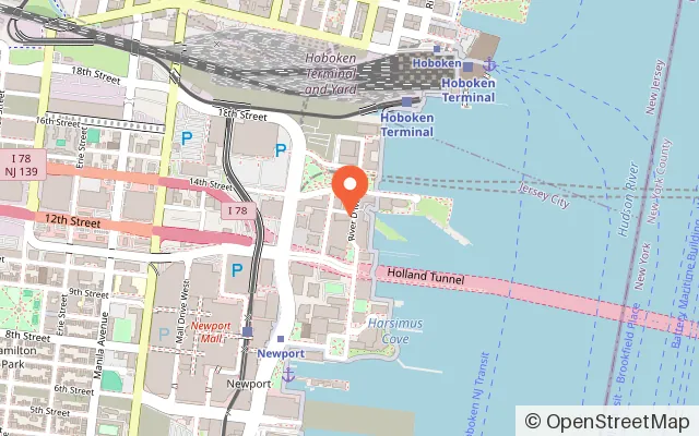Map showing Funzy Indoor Playground in Jersey City, NJ