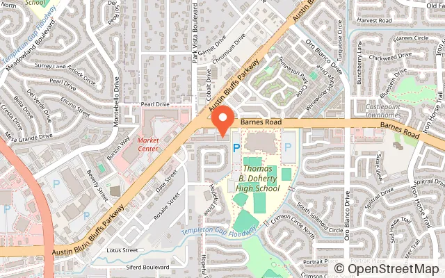 Map showing Skate City Austin Bluffs in Colorado Springs, CO