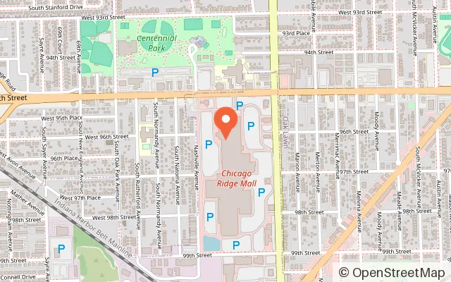 Map showing FunFlatables - Chicago Ridge in Chicago Ridge, IL