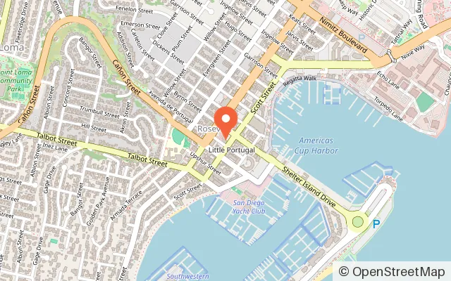 Map showing Rise and Shine Play in San Diego, CA