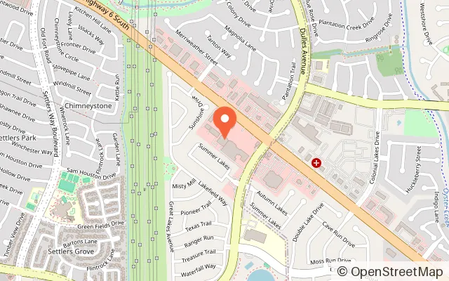 Map showing Altitude Trampoline Park Sugar Land in Sugar Land, TX