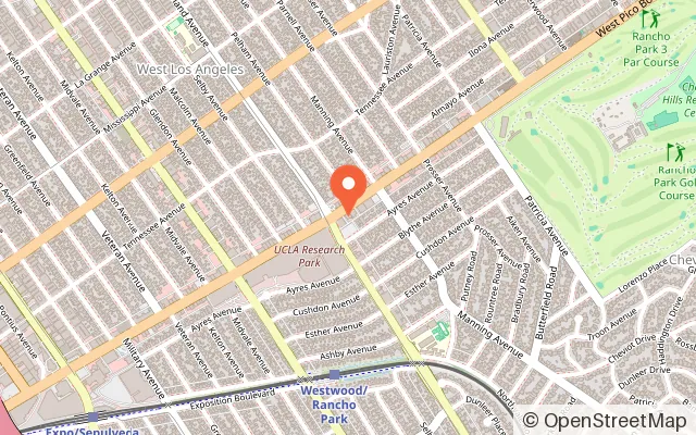Map showing Fun Play World Kids Indoor Playground in Los Angeles, CA