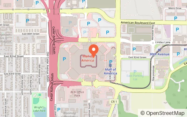 Map showing Adventure Bay at Nickelodeon Universe in Bloomington, MN