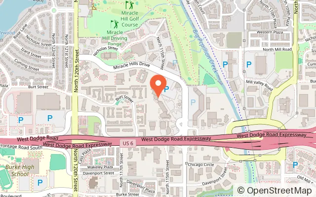 Map showing Draftcade Omaha in Omaha, NE