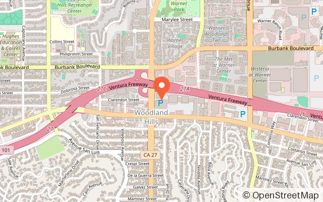 Map showing Posh & Petite Playhouse in Woodland Hills, CA