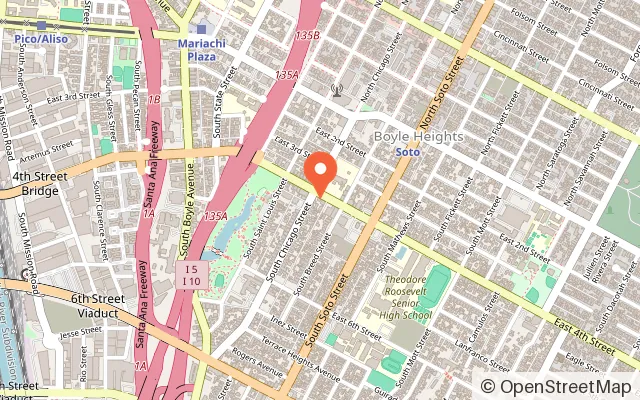 Map showing Moon Age Virtual Reality Arcade in Los Angeles, CA