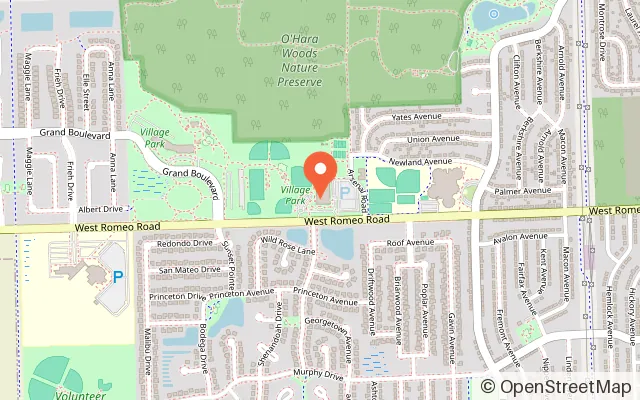 Map showing Jungle Safari Indoor Playground in Romeoville, IL