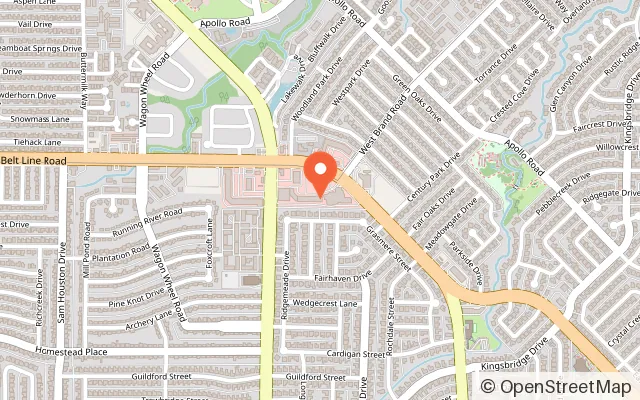 Map showing NickelRama in Garland, TX