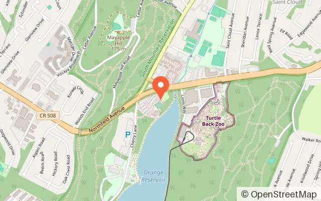 Map showing Essex County Safari MiniGolf in West Orange, NJ