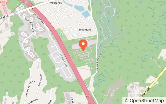Map showing Magic Sky Play in Morganville, NJ
