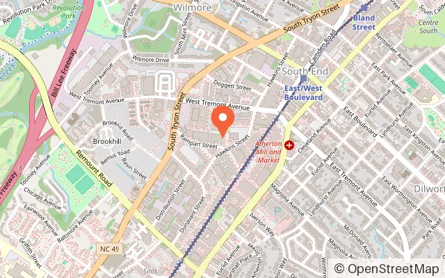 Map showing Puttery in Charlotte, NC