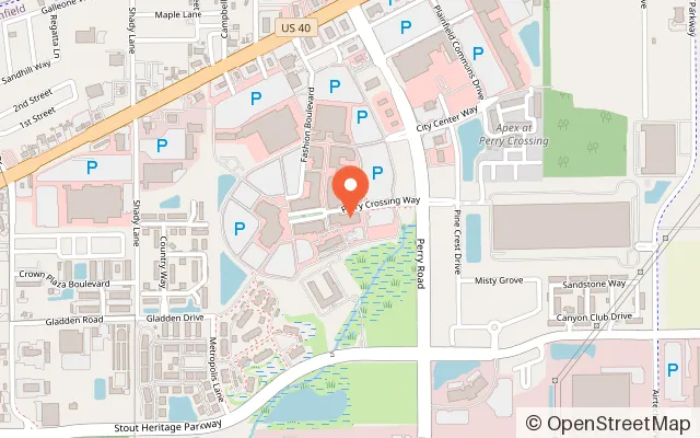 Map showing Kids Empire Plainfield in Plainfield, IN