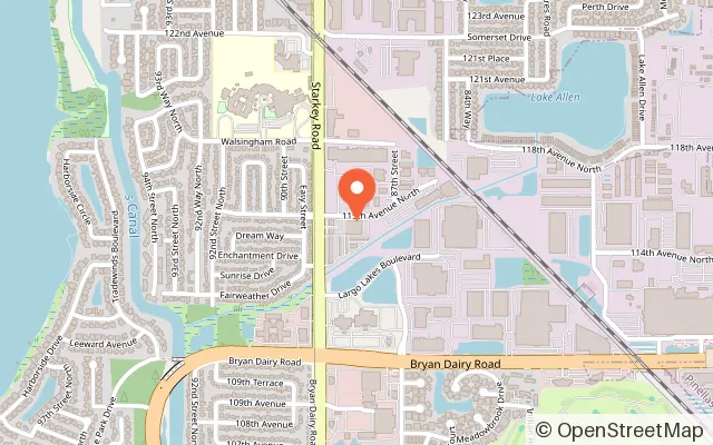 Map showing Liberty Lanes in Largo, FL
