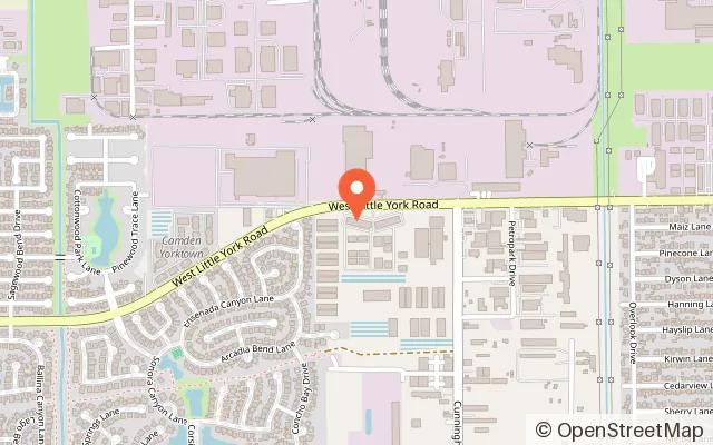 Map showing Battlefield Houston in Houston, TX