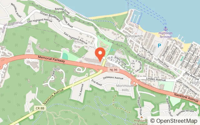 Map showing Jungle Jim & Jane in Atlantic Highlands, NJ