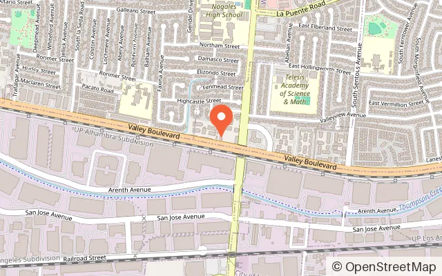 Map showing McDonald's PlayPlace in West Covina, CA