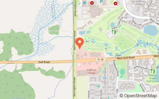 Map showing Congo River Golf & Exploration Co. in Hoffman Estates, IL