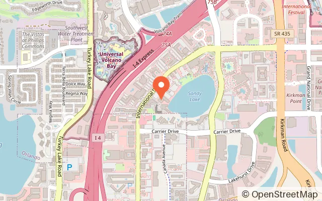 Map showing Arcade Time Entertainment in Orlando, FL