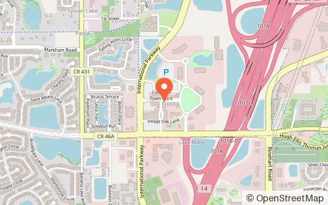 Map showing Arcade Monsters Lake Mary in Lake Mary, FL