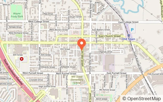Map showing BaTo Kids Play Cafe in Lewisville, TX