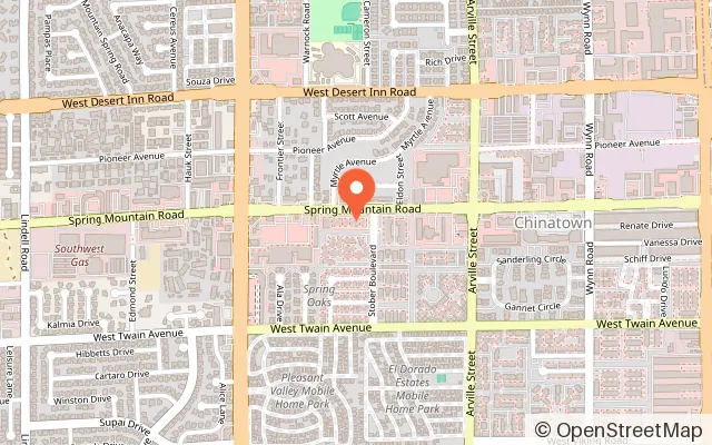 Map showing Claw World in Las Vegas, NV