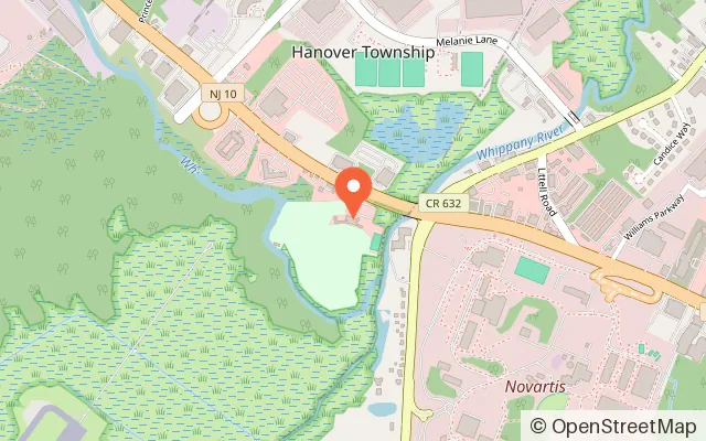 Map showing Anchor Golf Center powered by Toptracer in Whippany, NJ