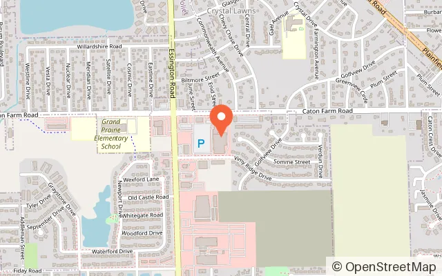 Map showing Sky Zone Trampoline Park in Joliet, IL