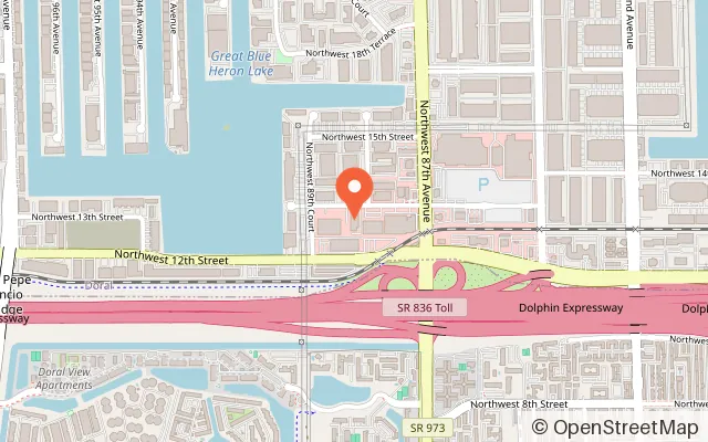 Map showing Mawi Play Cafe Doral Miami in Doral, FL