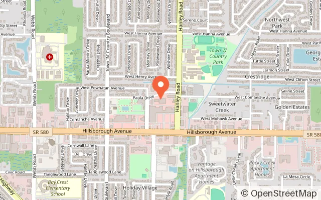 Map showing Skateworld of Tampa in Tampa, FL