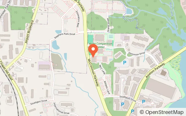 Map showing RushHour Karting in Morrisville, NC