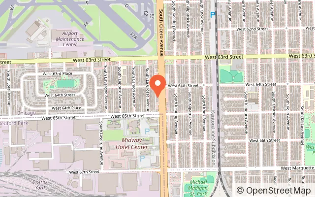 Map showing McDonald's PlayPlace in Chicago, IL