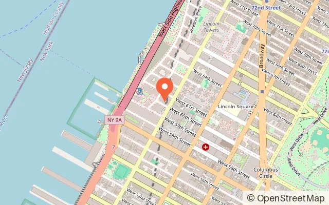 Map showing Central Rock Gym - Manhattan in New York, NY