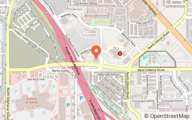 Map showing Dave & Buster's Henderson in Henderson, NV