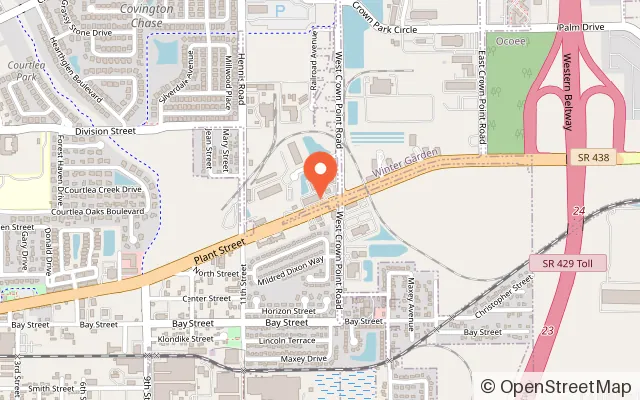 Map showing The Escape Ventures Winter Garden in Winter Garden, FL