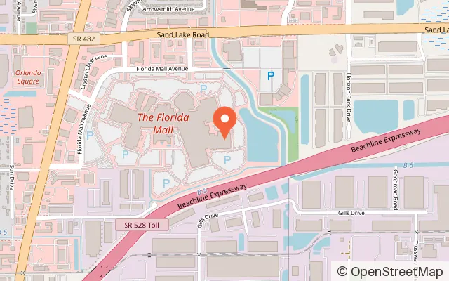 Map showing Crayola Experience Orlando in Orlando, FL