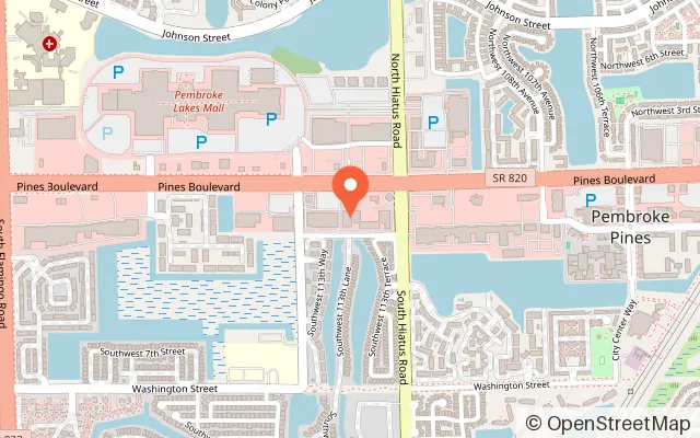 Map showing Sky Zone Pembroke Pines in Pembroke Pines, FL
