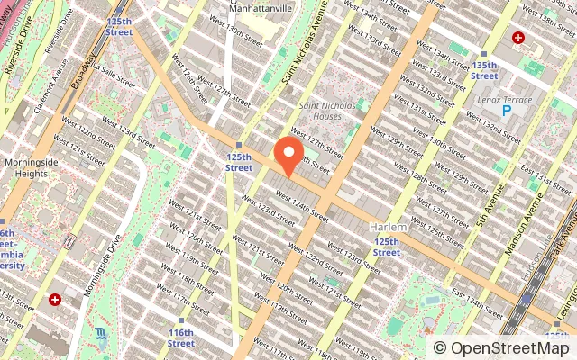 Map showing Movement Harlem in New York, NY