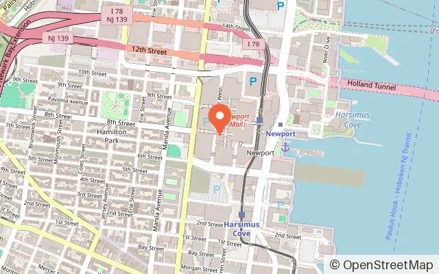 Map showing Jersey Sea Playcenter in Jersey City, NJ