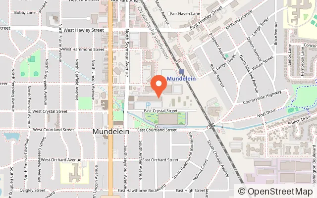 Map showing Just for Fun Roller Rink - Mundelein in Mundelein, IL