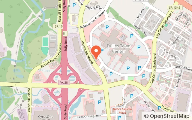 Map showing Chuck E. Cheese in Sterling, VA