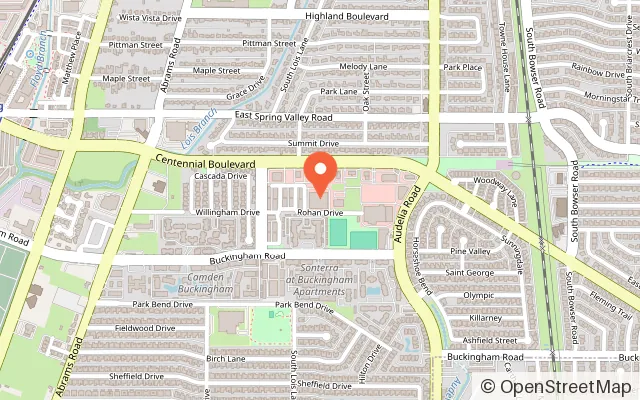 Map showing Richardson Star Center in Richardson, TX