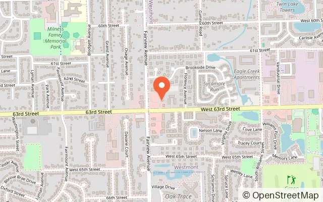 Map showing Kinder Corner Indoor Playground in Westmont, IL