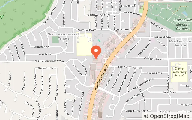 Map showing Skate Station Funworks of Orange Park in Orange Park, FL